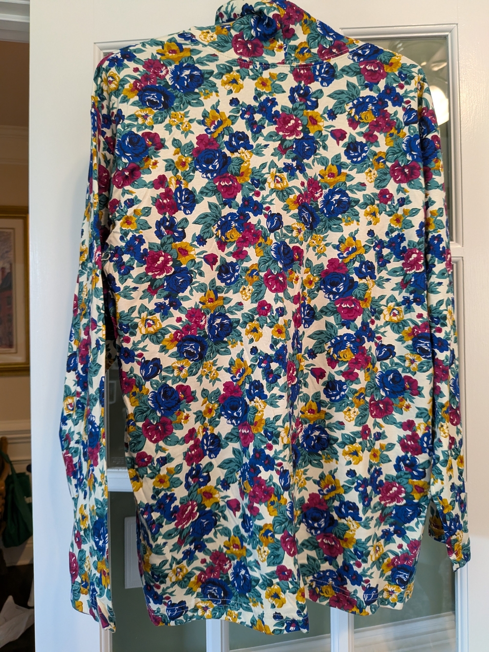 Vintage Hunt Club Made In USA Floral Turtle-Neck - 100% Cotton NWOT Size XL - Picture 2 of 5